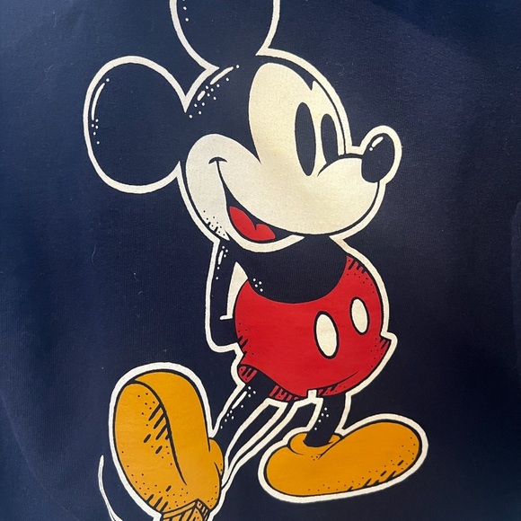 This Disney World Hoodie Sweatshirt in Navy featuring Mickey Mouse - Picture 2 of 5